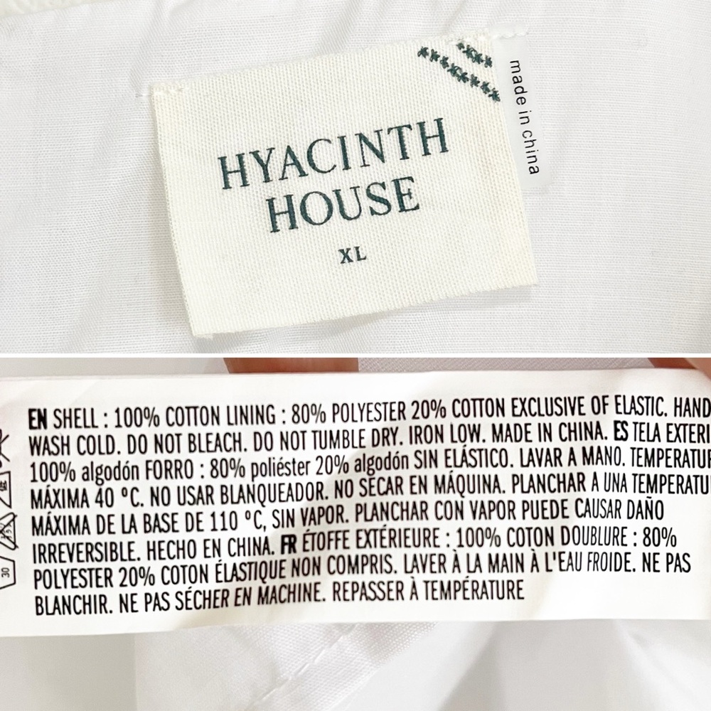 BOGO! Tuckernuck Hyacinth House White Clemons Long Sleeve Puff Blouse XL - Picture 8 of 9